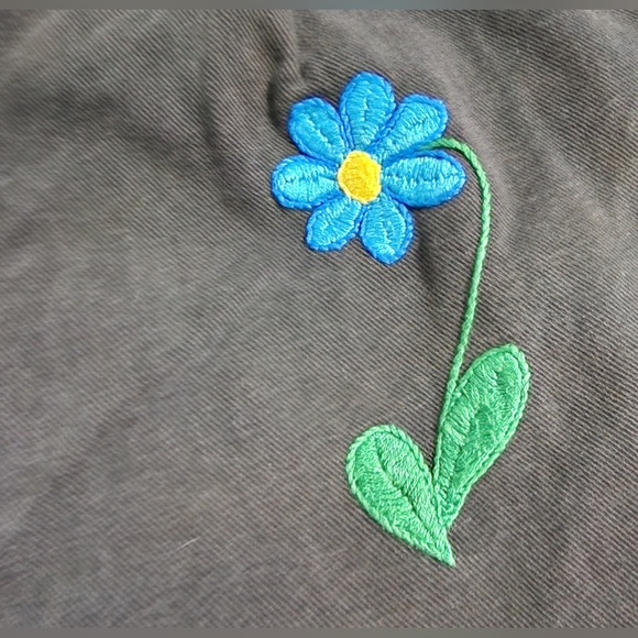 Live Ins Custom Embroidered Jean Cutoff Shorts - Picture 2 of 7